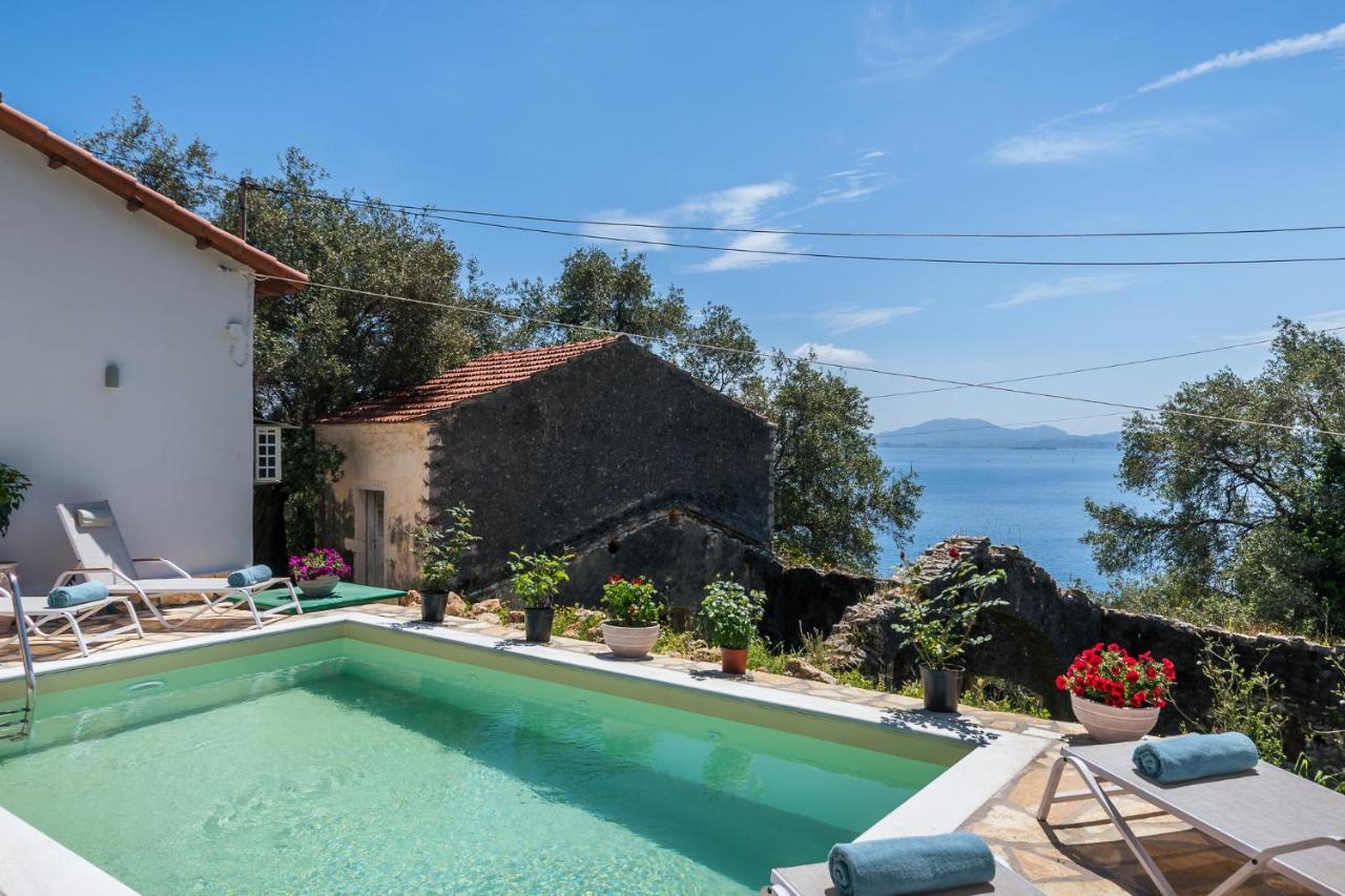Alkinoi Seaview Villa With Private Pool By Konnect, Nisaki Nisaki  Exterior foto